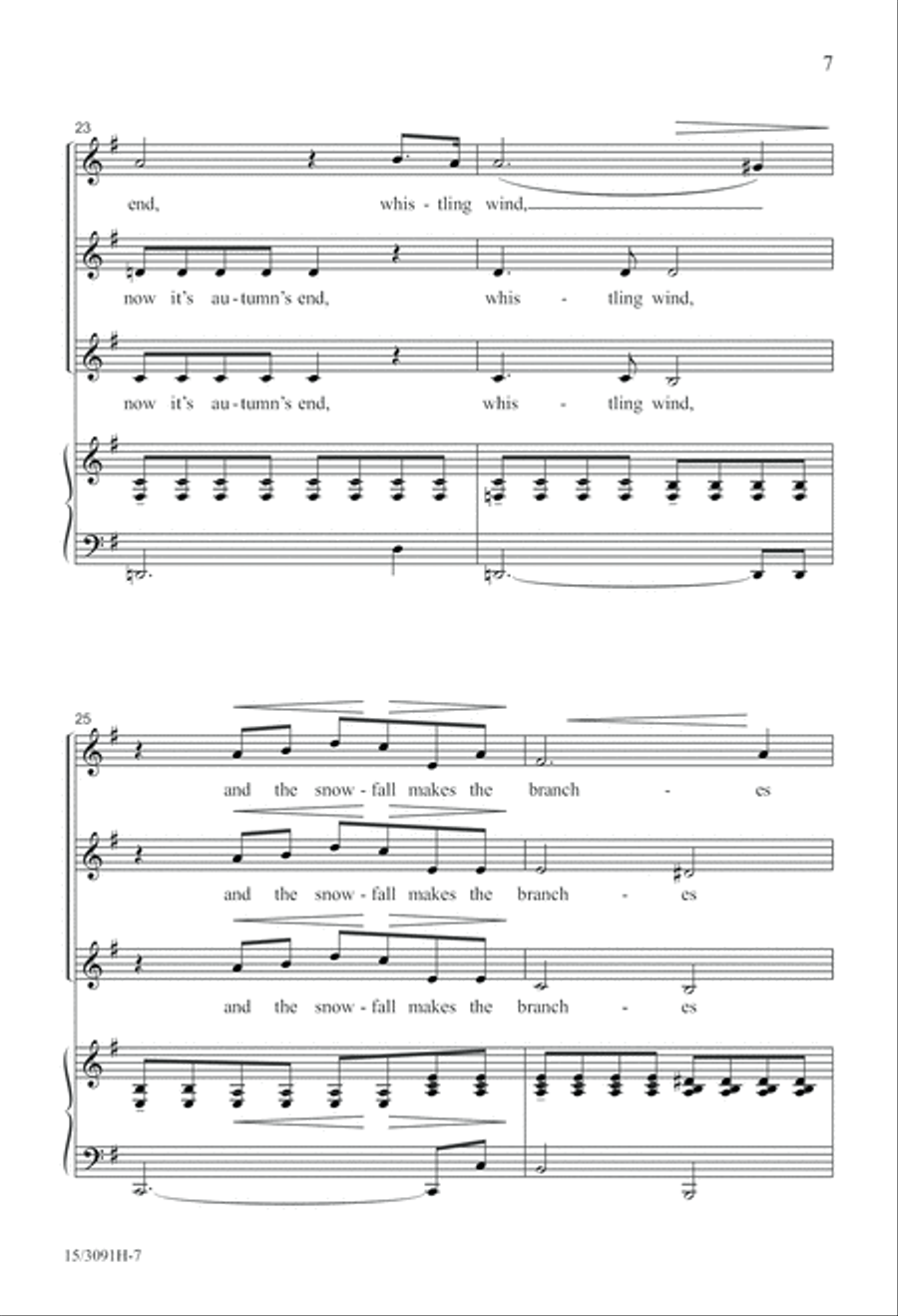 Prelude to a Winter Day Prelude to a Winter Day SSA scores gallery preview page 8
