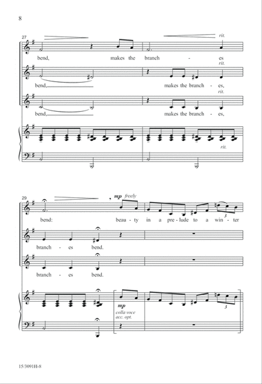 Prelude to a Winter Day Prelude to a Winter Day SSA scores gallery preview page 9