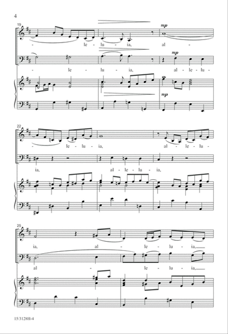 Air and Alleluia 3-Part scores gallery preview page 5