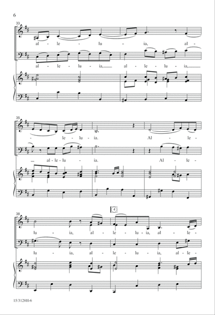 Air and Alleluia 3-Part scores gallery preview page 7