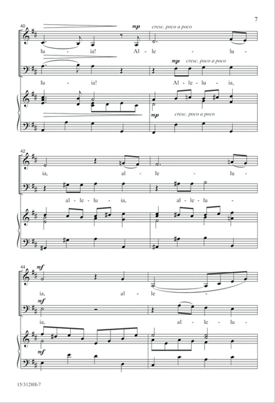 Air and Alleluia 3-Part scores gallery preview page 8