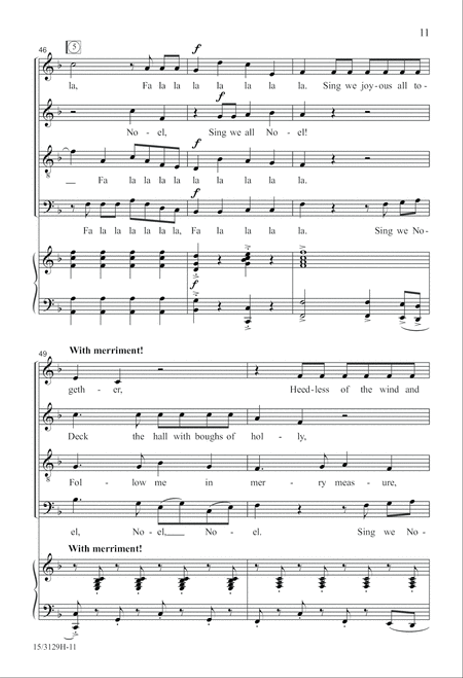 Wolfgang's Christmas Canon 4-Part scores gallery preview page 12