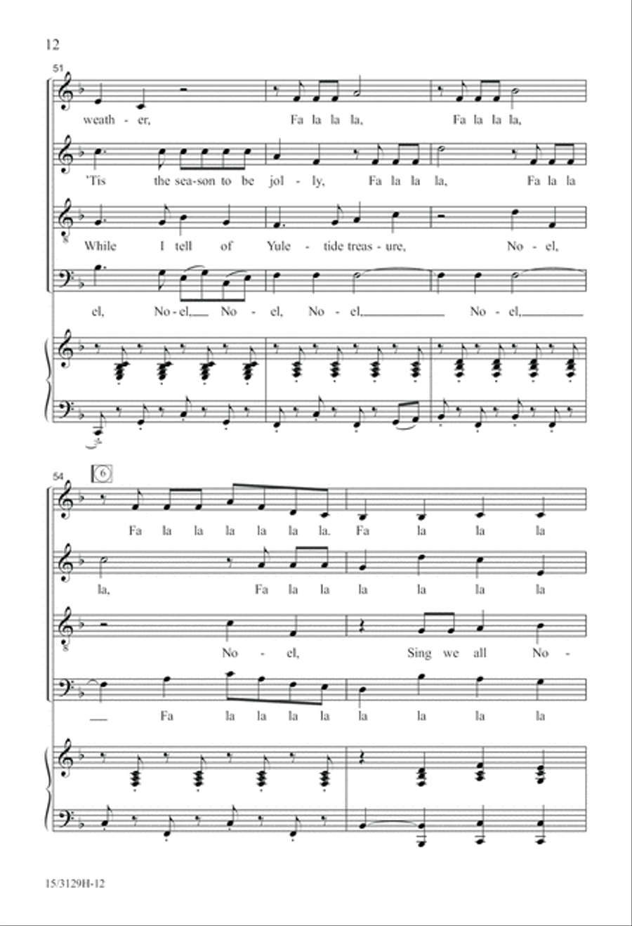 Wolfgang's Christmas Canon 4-Part scores gallery preview page 13