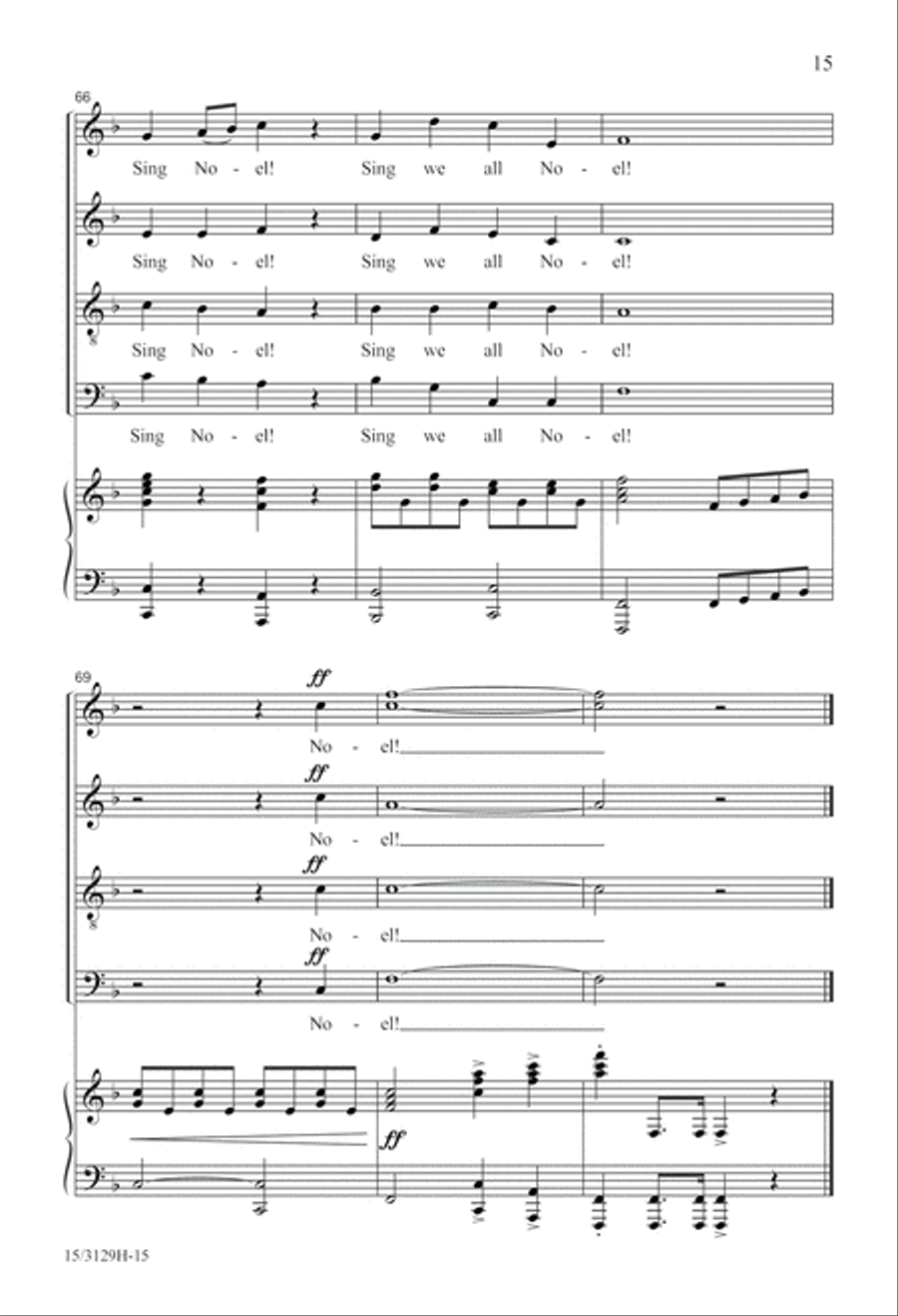 Wolfgang's Christmas Canon 4-Part scores gallery preview page 16