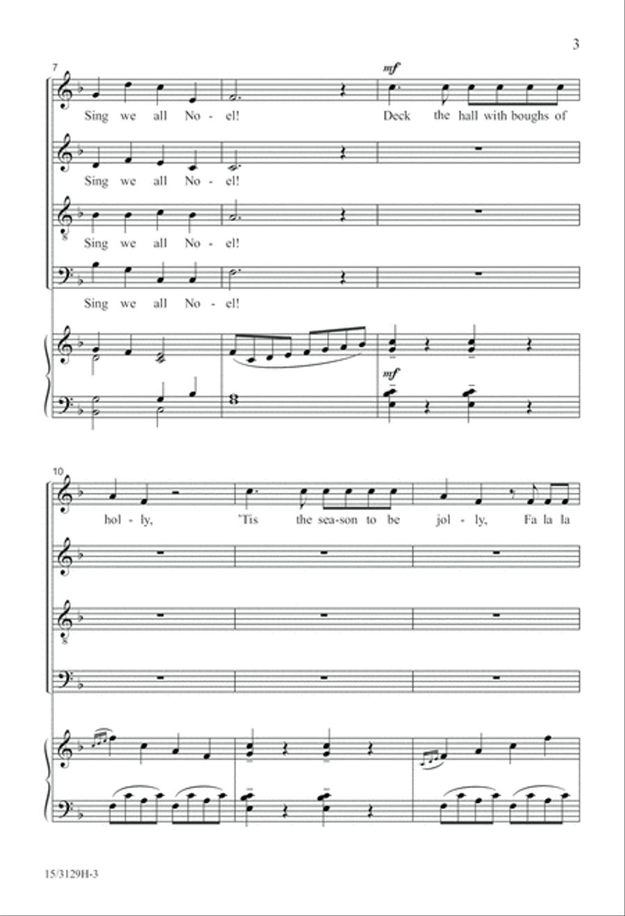 Wolfgang's Christmas Canon 4-Part scores gallery preview page 4
