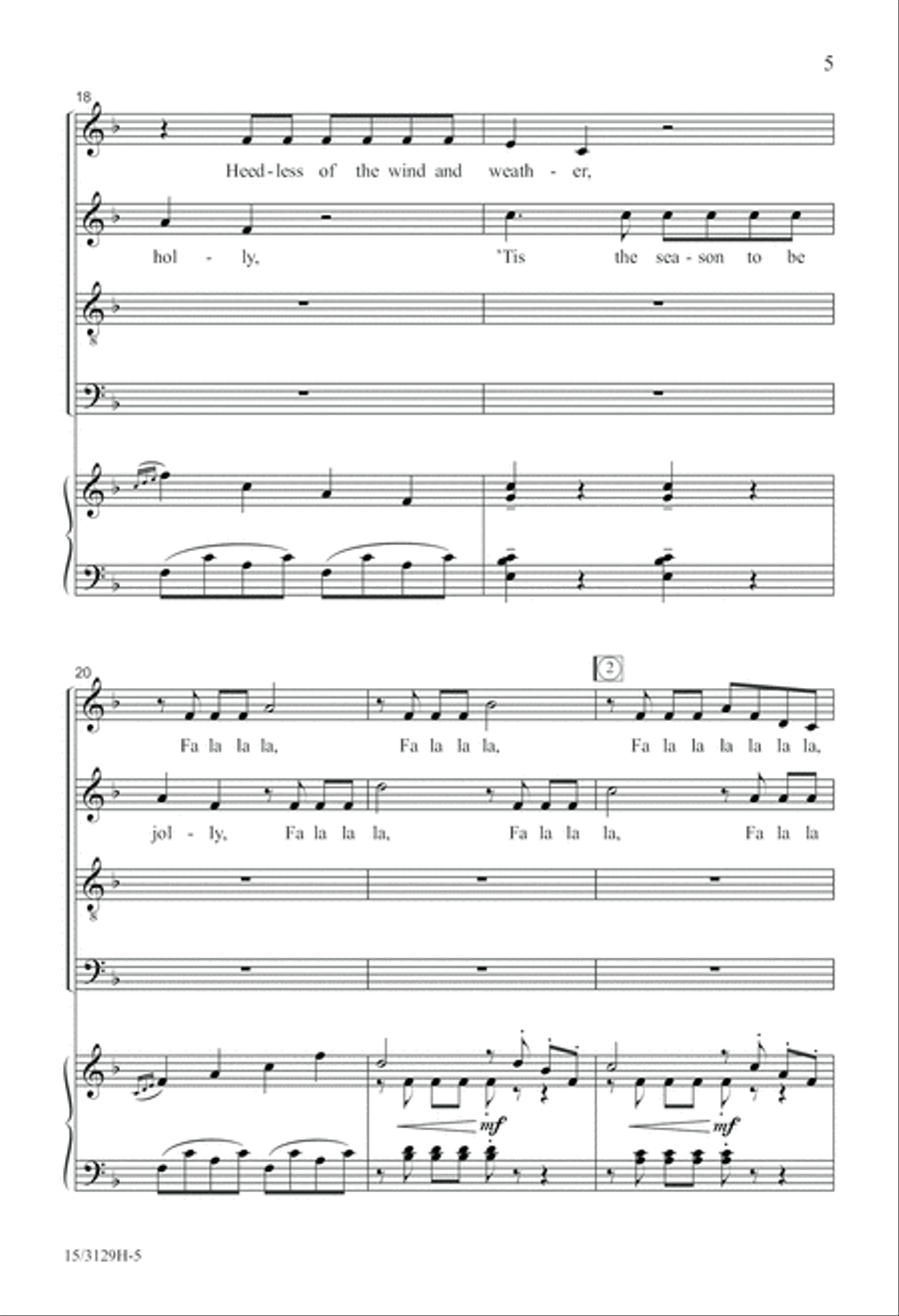 Wolfgang's Christmas Canon 4-Part scores gallery preview page 6