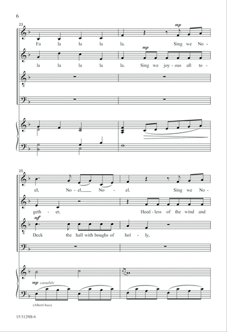 Wolfgang's Christmas Canon 4-Part scores gallery preview page 7