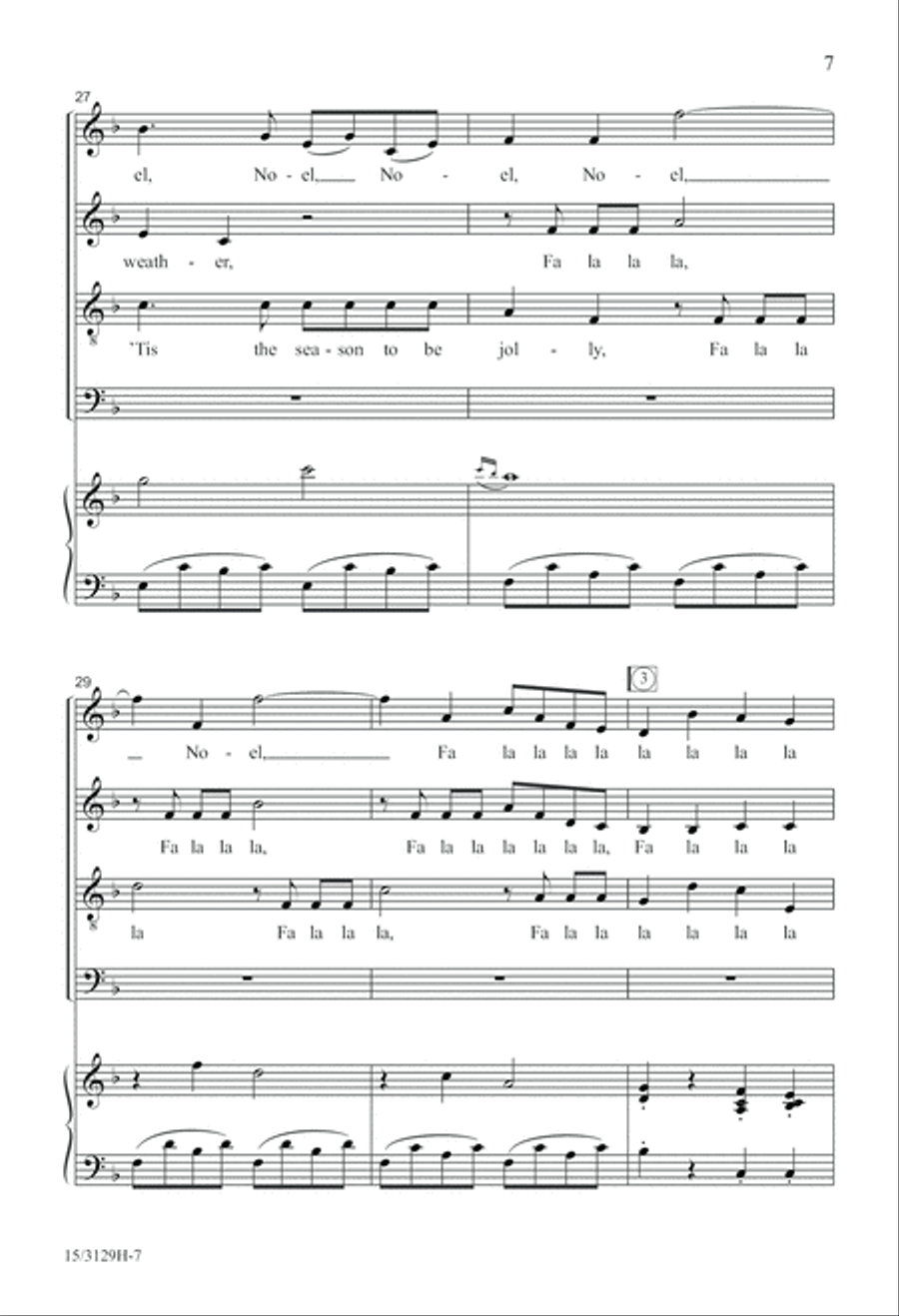Wolfgang's Christmas Canon 4-Part scores gallery preview page 8