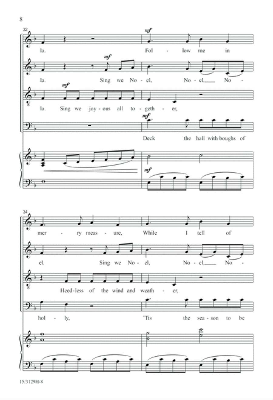 Wolfgang's Christmas Canon 4-Part scores gallery preview page 9