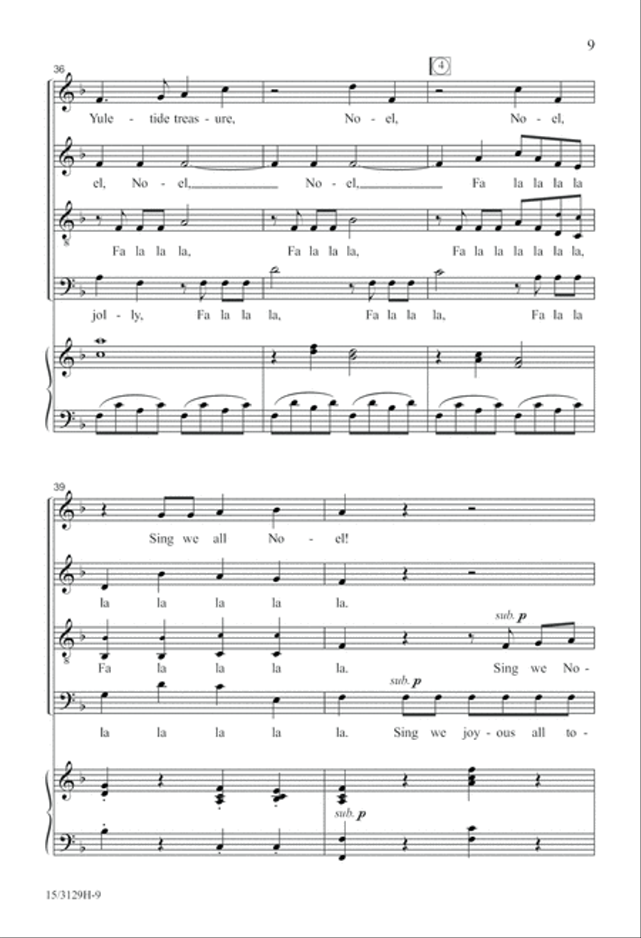 Wolfgang's Christmas Canon 4-Part scores gallery preview page 10