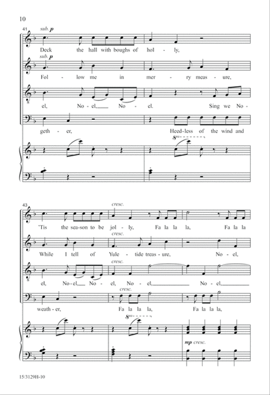 Wolfgang's Christmas Canon 4-Part scores gallery preview page 11