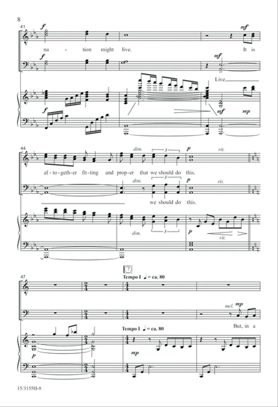 The Gettysburg Address The Gettysburg Address TTBB scores gallery preview page 9