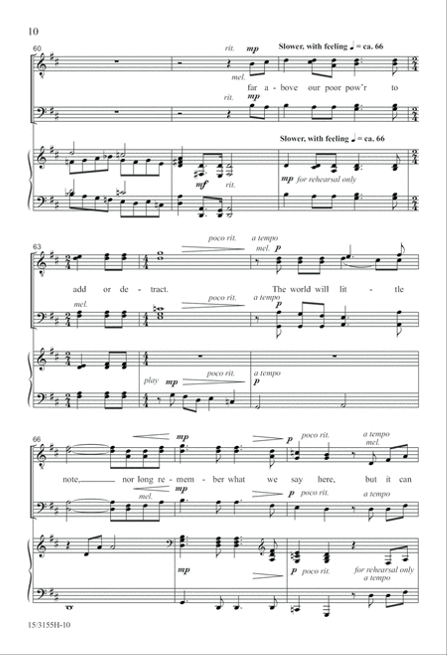 The Gettysburg Address The Gettysburg Address TTBB scores gallery preview page 11
