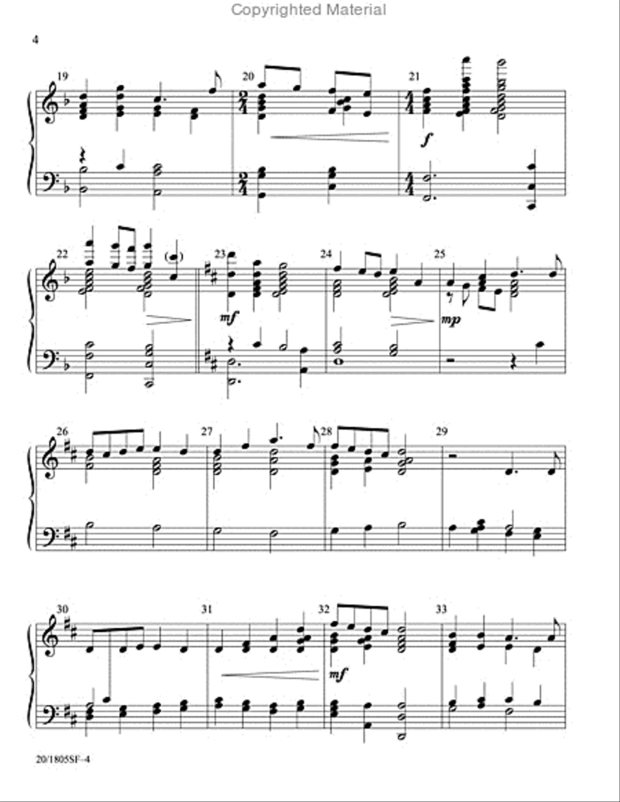 Once in Royal David's City 5-Octaves scores gallery preview page 4