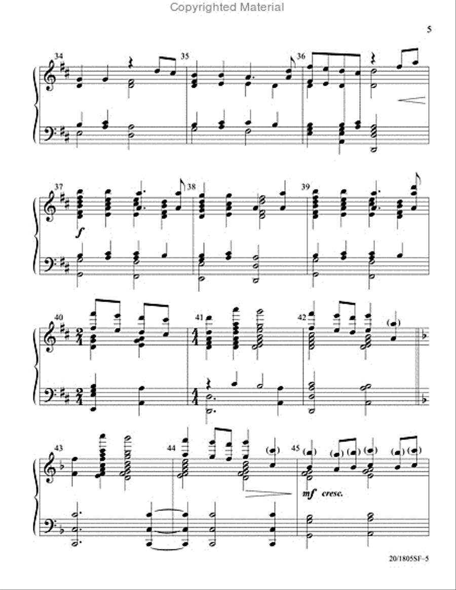 Once in Royal David's City 5-Octaves scores gallery preview page 5