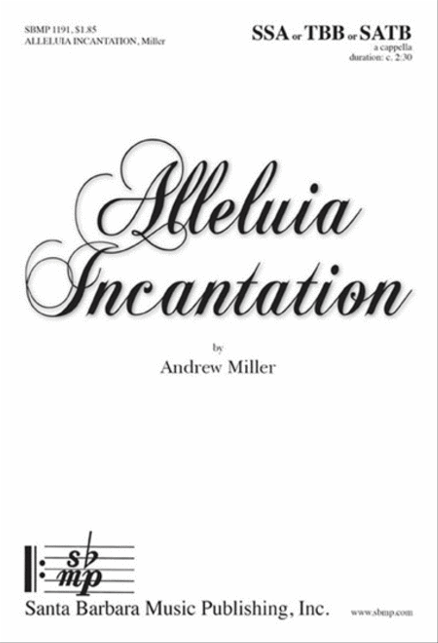 Alleluia Incantation - SATB Octavo SSA - Sheet Music