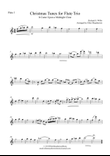 Christmas Tunes for Jazz Flute Trio - SET OF PARTS & SCORE