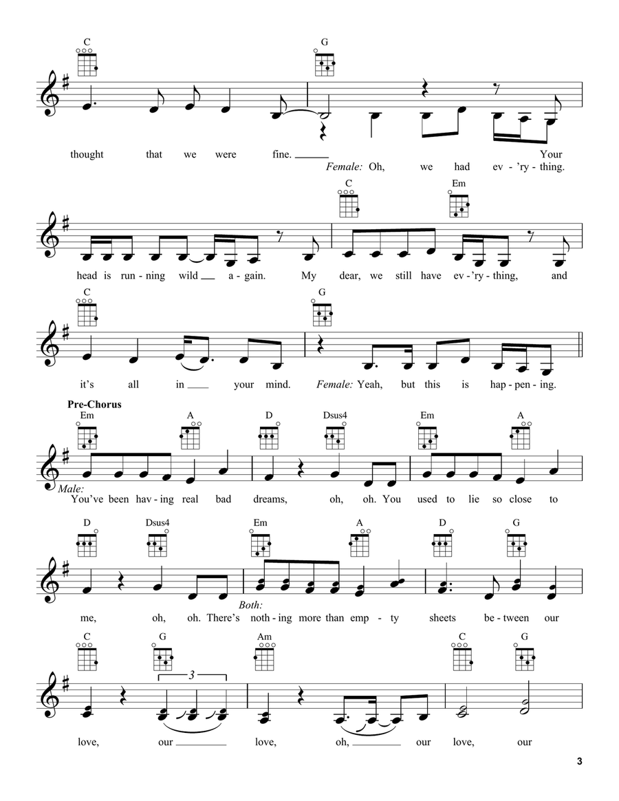 Just Give Me A Reason Just Give Me A Reason Ukulele scores gallery preview page 3
