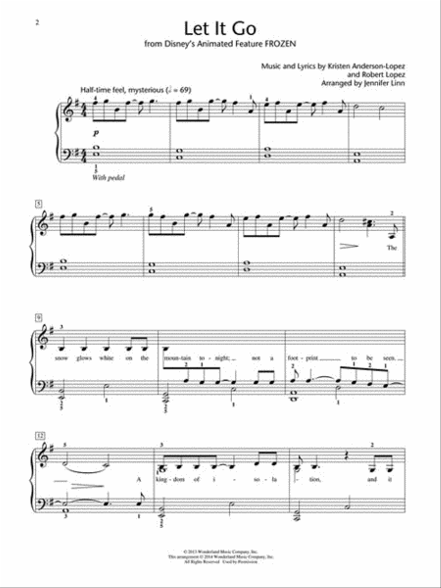 Let It Go Piano Method scores gallery preview page 2