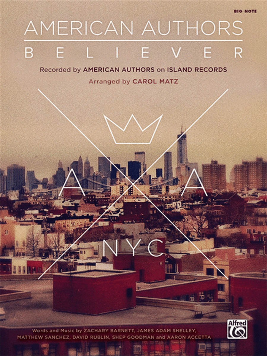Believer Easy Piano scores gallery preview page 1