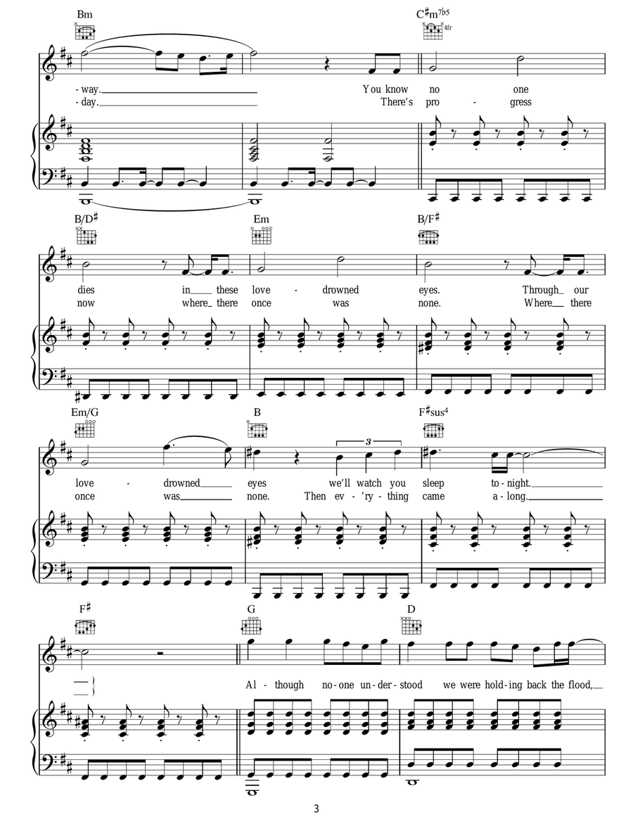 The Flood The Flood Acoustic Guitar scores gallery preview page 3