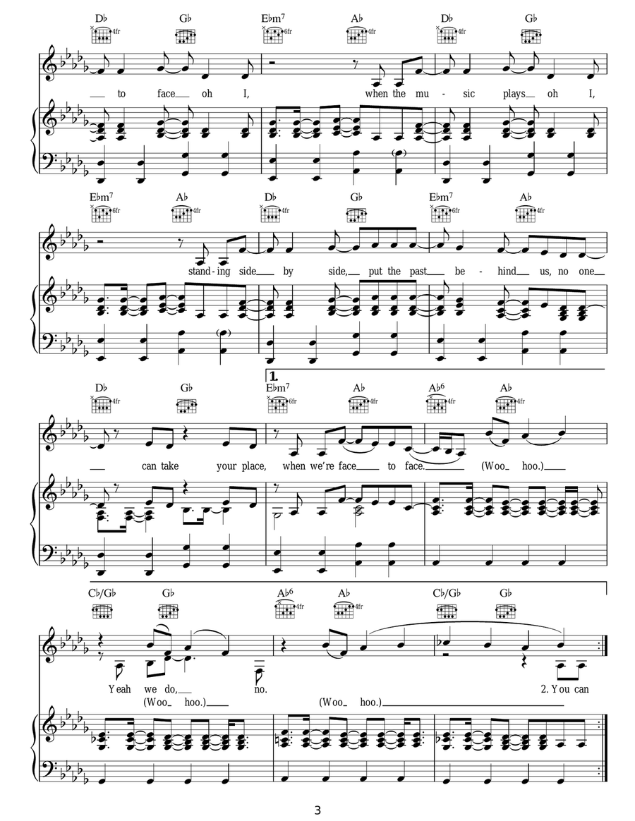 Face To Face Face To Face Acoustic Guitar scores gallery preview page 3