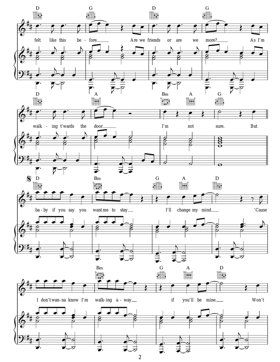 Change My Mind Change My Mind Acoustic Guitar scores gallery preview page 2