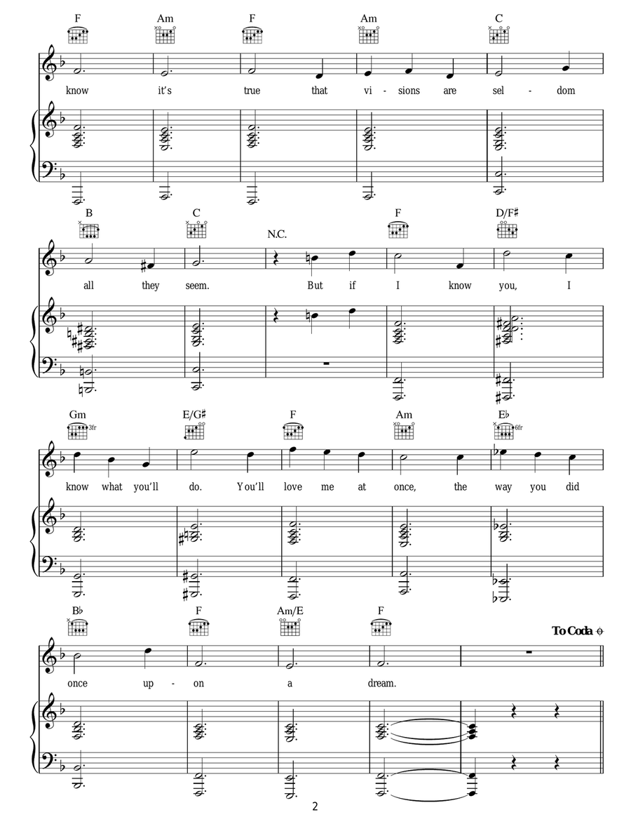 Once Upon A Dream Once Upon A Dream Guitar scores gallery preview page 2