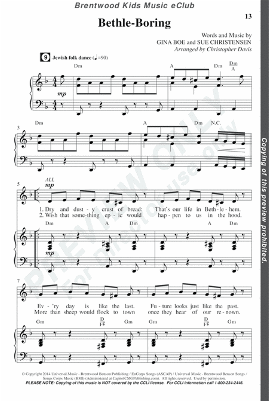 David's Dynasty - CD Preview Pak Choir scores gallery preview page 16