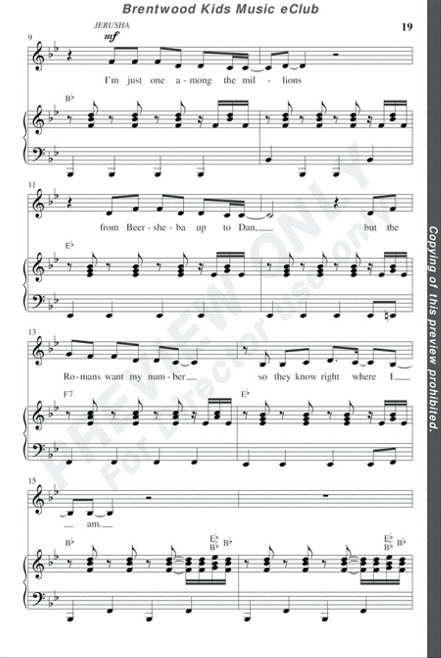 David's Dynasty - CD Preview Pak Choir scores gallery preview page 22