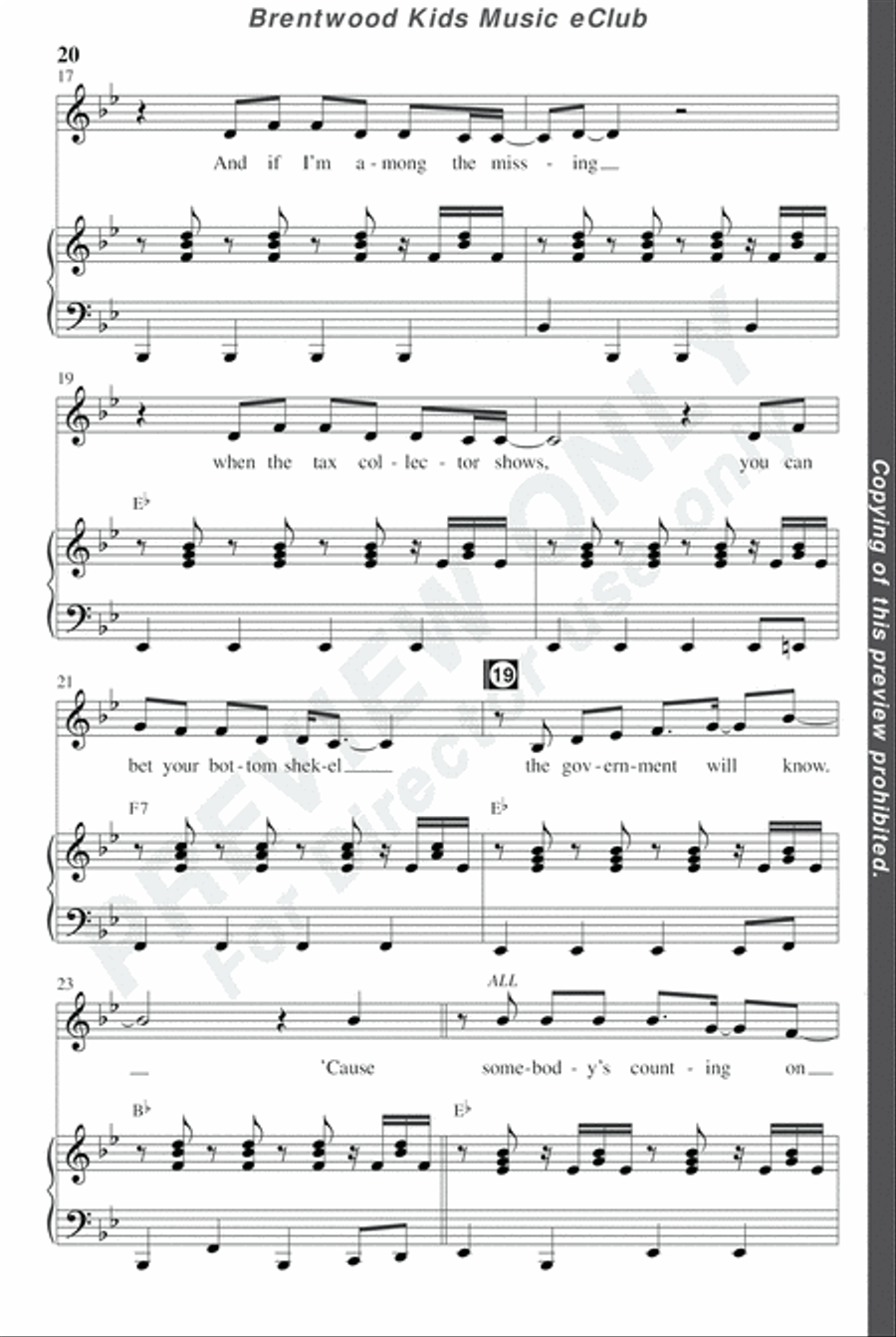 David's Dynasty - CD Preview Pak Choir scores gallery preview page 23
