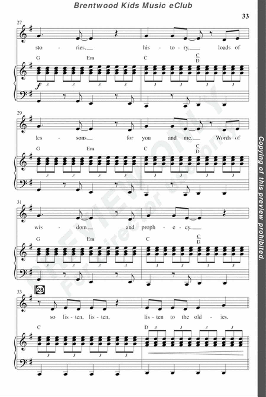 David's Dynasty - CD Preview Pak Choir scores gallery preview page 36