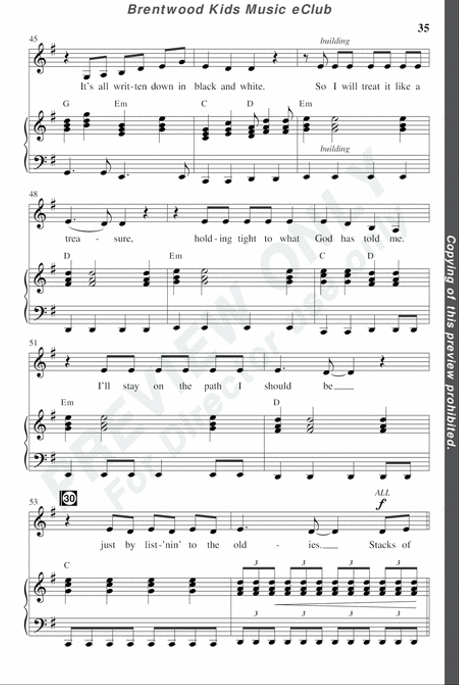 David's Dynasty - CD Preview Pak Choir scores gallery preview page 38