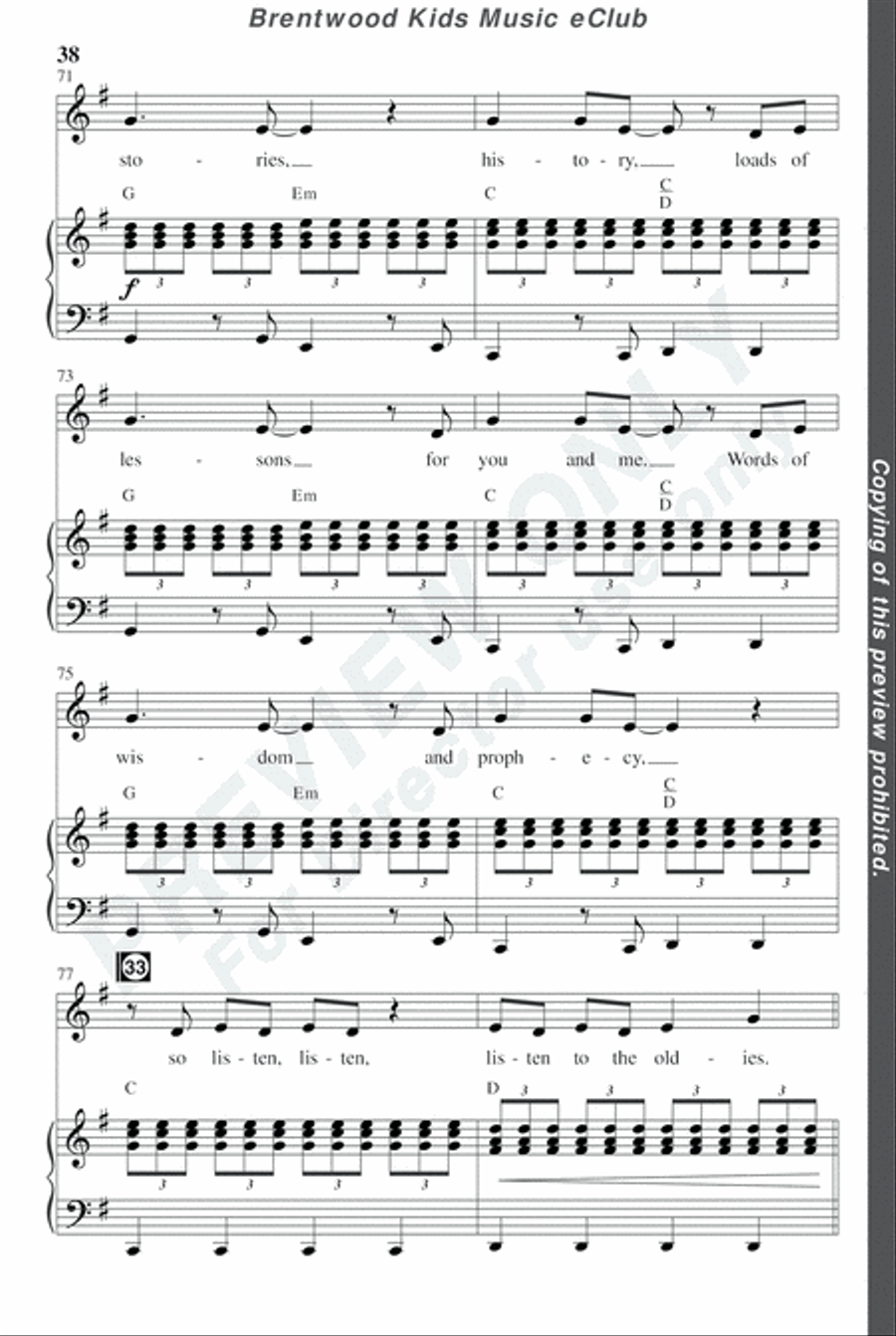 David's Dynasty - CD Preview Pak Choir scores gallery preview page 41