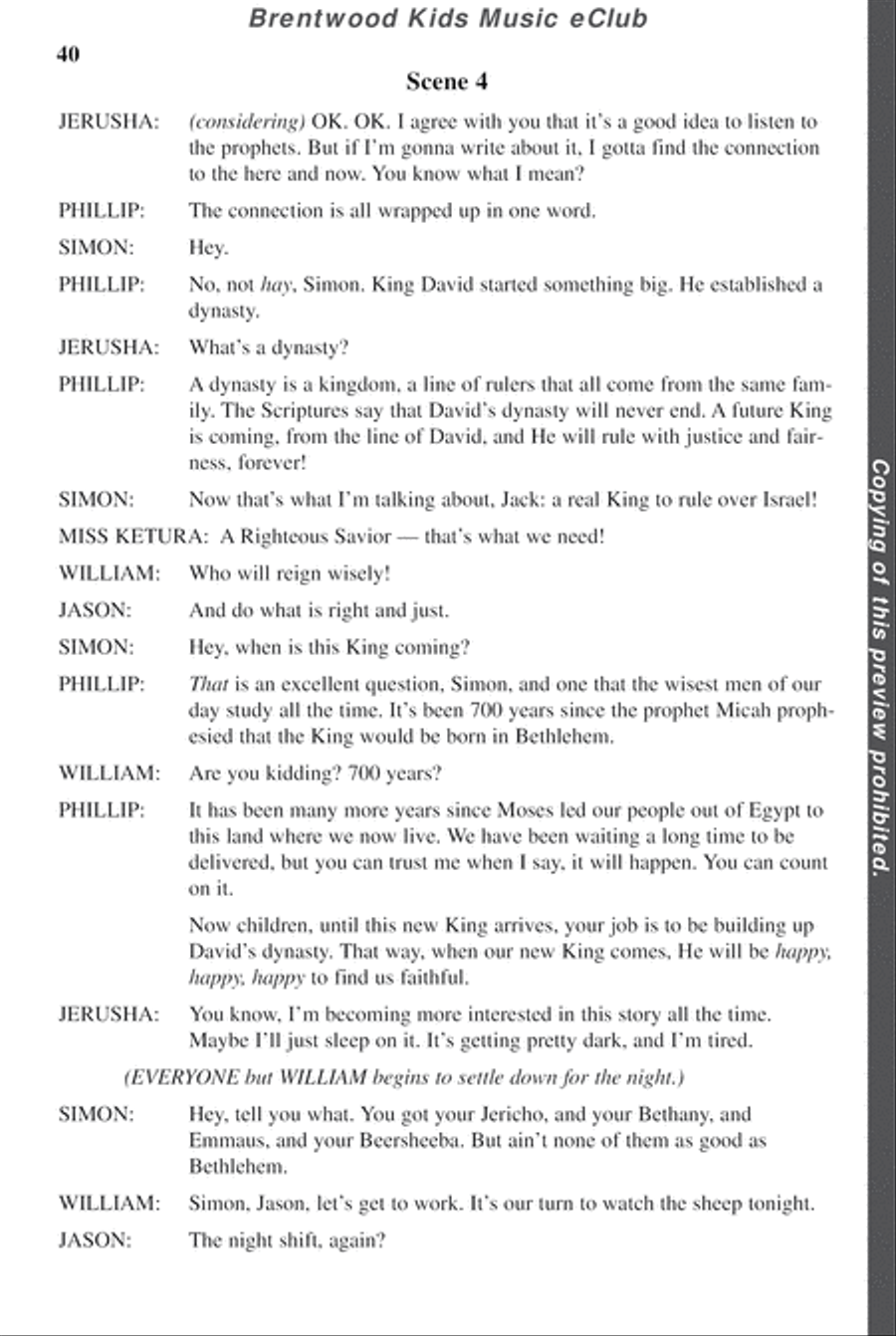 David's Dynasty - CD Preview Pak Choir scores gallery preview page 43