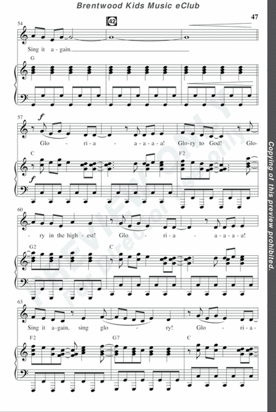 David's Dynasty - CD Preview Pak Choir scores gallery preview page 50