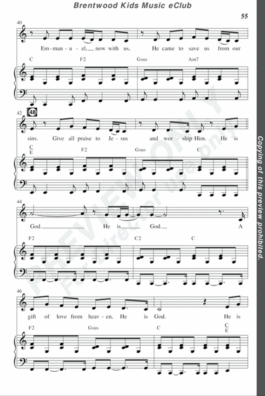 David's Dynasty - CD Preview Pak Choir scores gallery preview page 58