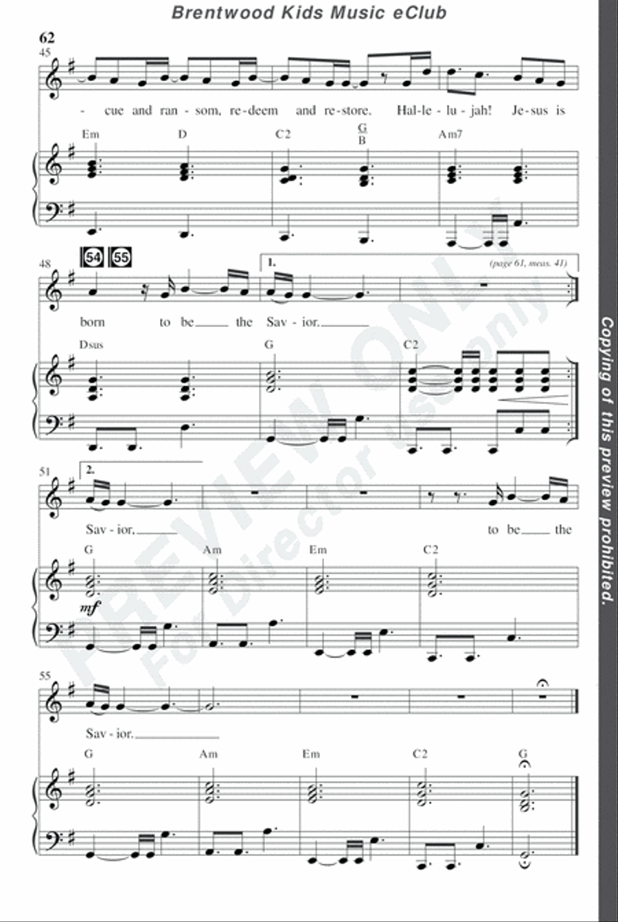 David's Dynasty - CD Preview Pak Choir scores gallery preview page 65