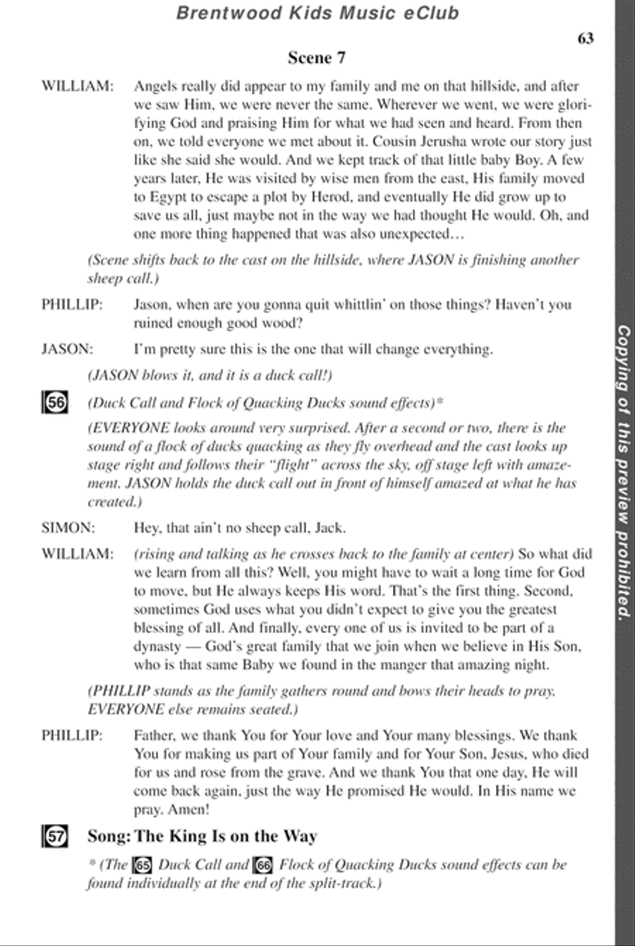 David's Dynasty - CD Preview Pak Choir scores gallery preview page 66