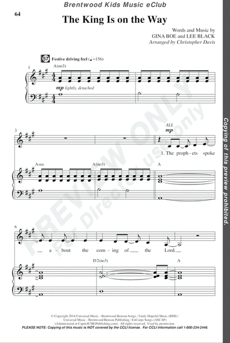 David's Dynasty - CD Preview Pak Choir scores gallery preview page 67