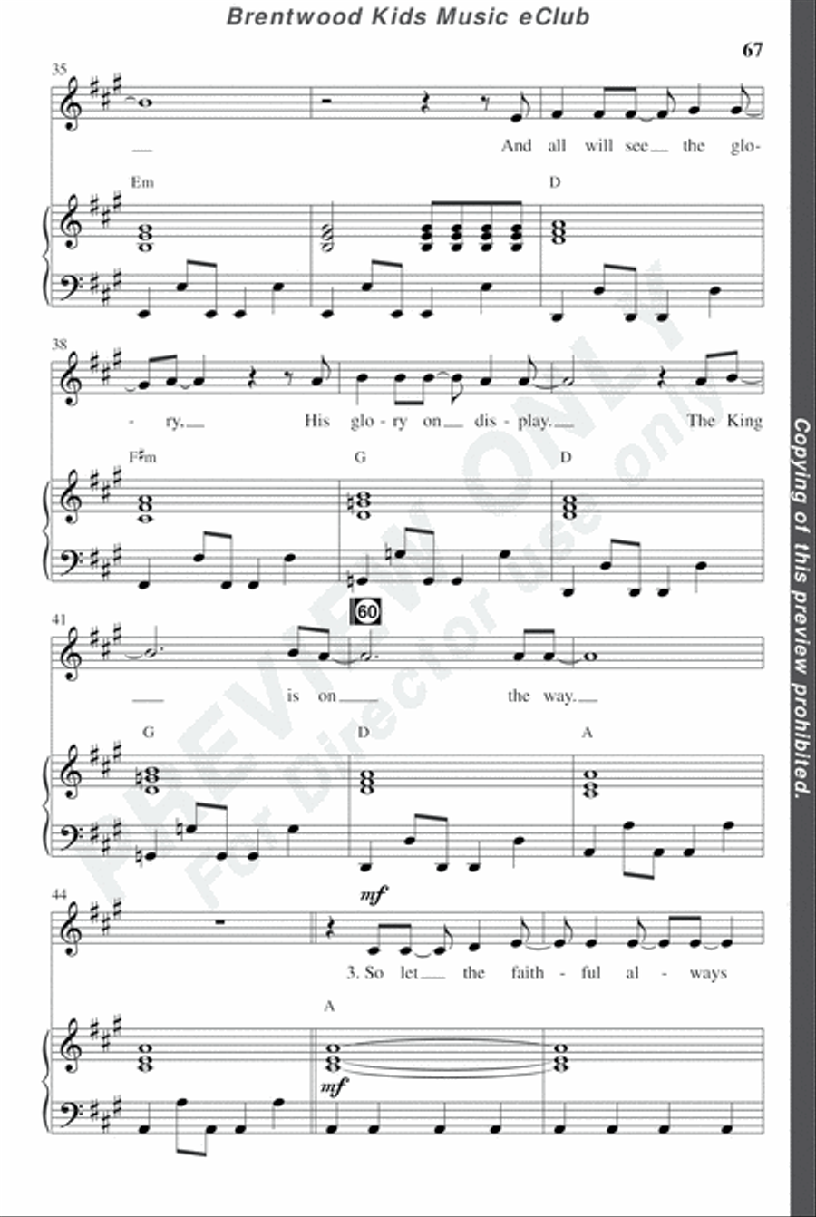 David's Dynasty - CD Preview Pak Choir scores gallery preview page 70