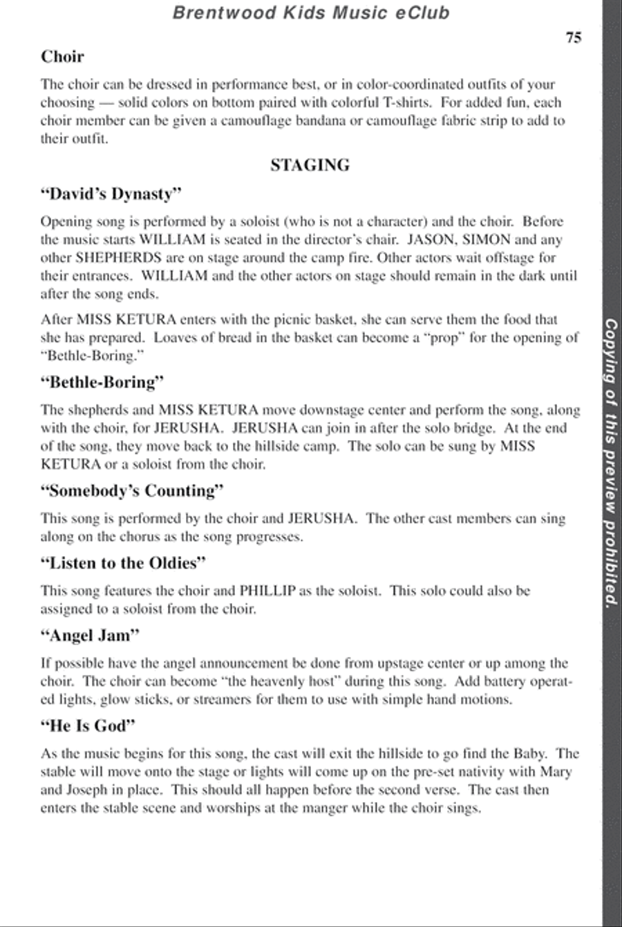 David's Dynasty - CD Preview Pak Choir scores gallery preview page 78