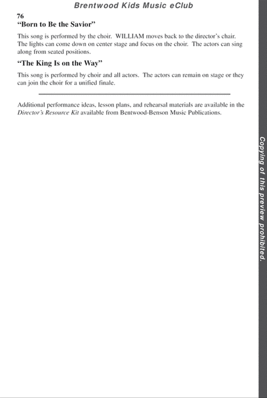David's Dynasty - CD Preview Pak Choir scores gallery preview page 79