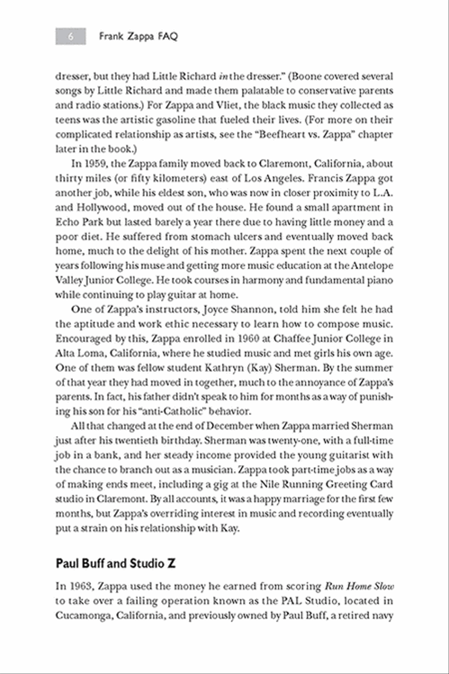 Frank Zappa FAQ Frank Zappa FAQ Collection / Songbook scores gallery preview page 11