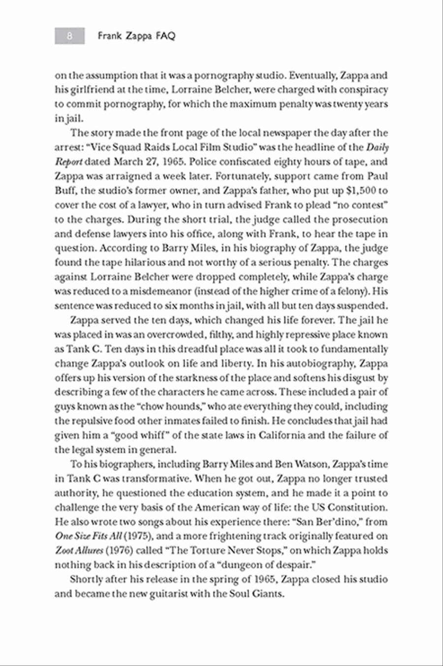 Frank Zappa FAQ Frank Zappa FAQ Collection / Songbook scores gallery preview page 13