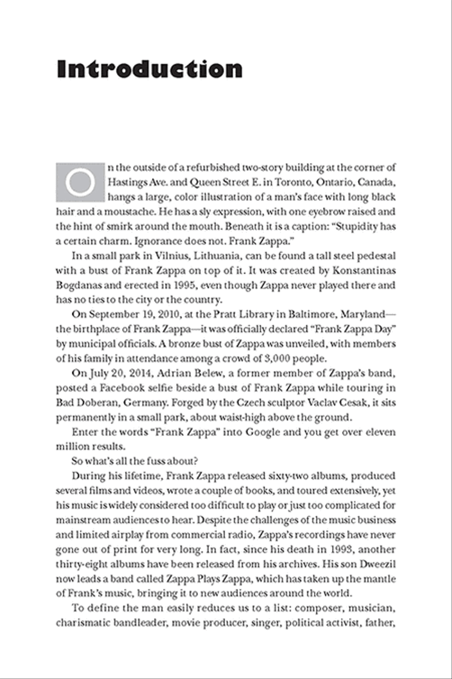 Frank Zappa FAQ Frank Zappa FAQ Collection / Songbook scores gallery preview page 4