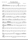 Friendship March (Bass Clarinet Part)