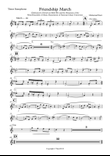 Friendship March (Tenor Saxophone Part)