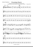 Friendship March (Baritone Saxophone Part)