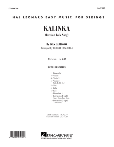 Kalinka - Conductor Score (Full Score)